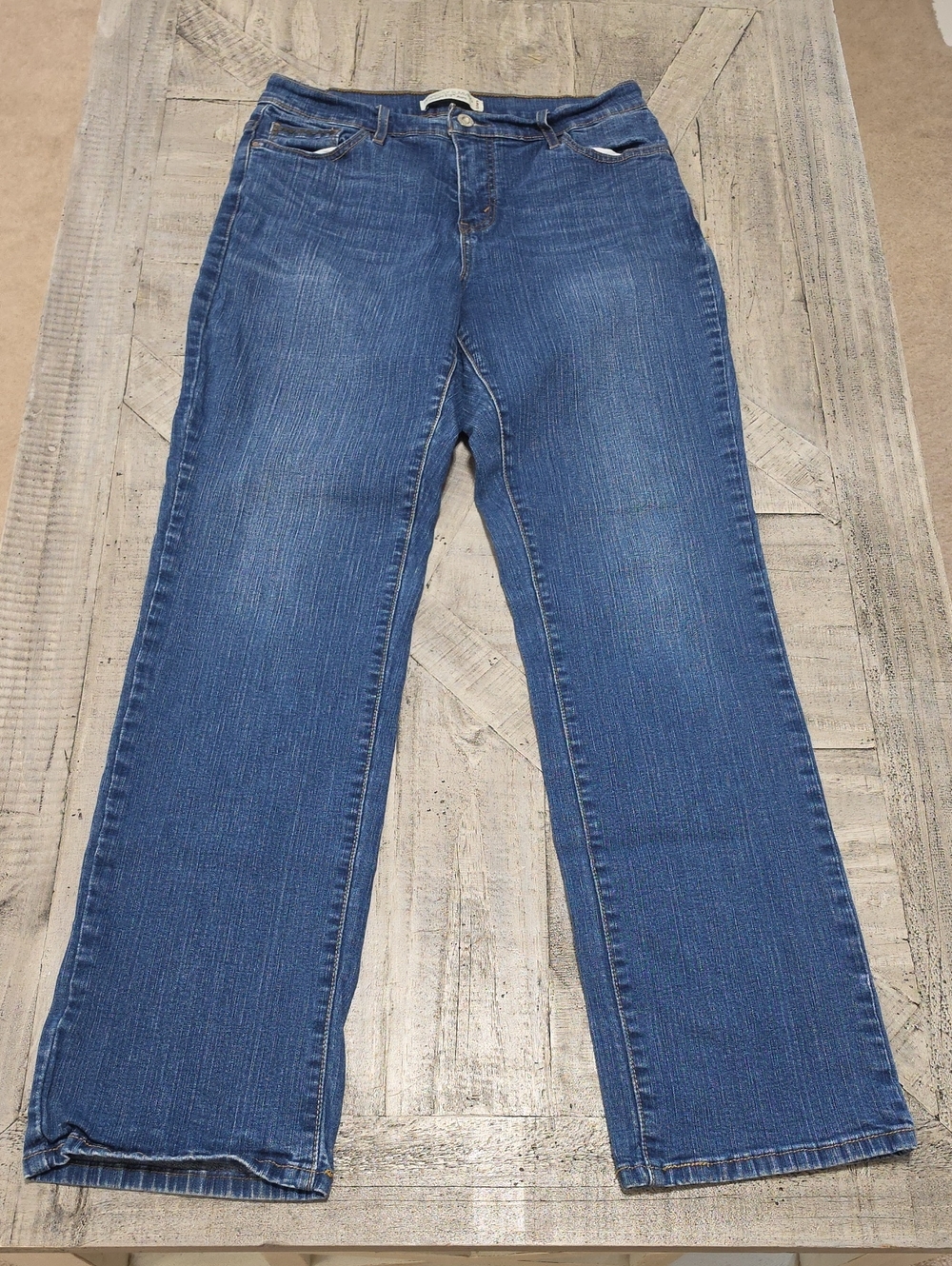 Levi's 512 Perfectly Slimming Bootcut Stretch Jeans.
